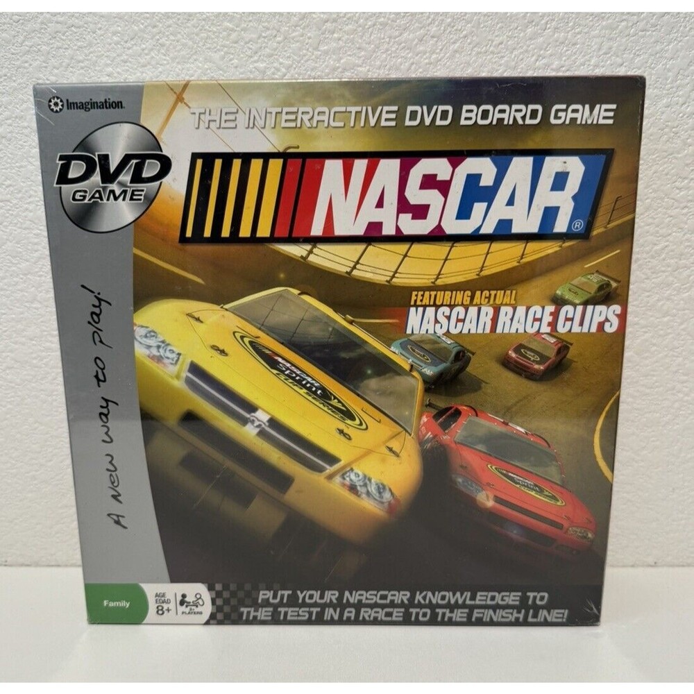 NASCAR Racing DVD Board Game 2008 Interactive DVD Board Game BRAND NEW SEALED